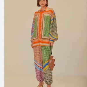 Mixed Cashew Scarf Top Color: CASHEW SCARF MIX